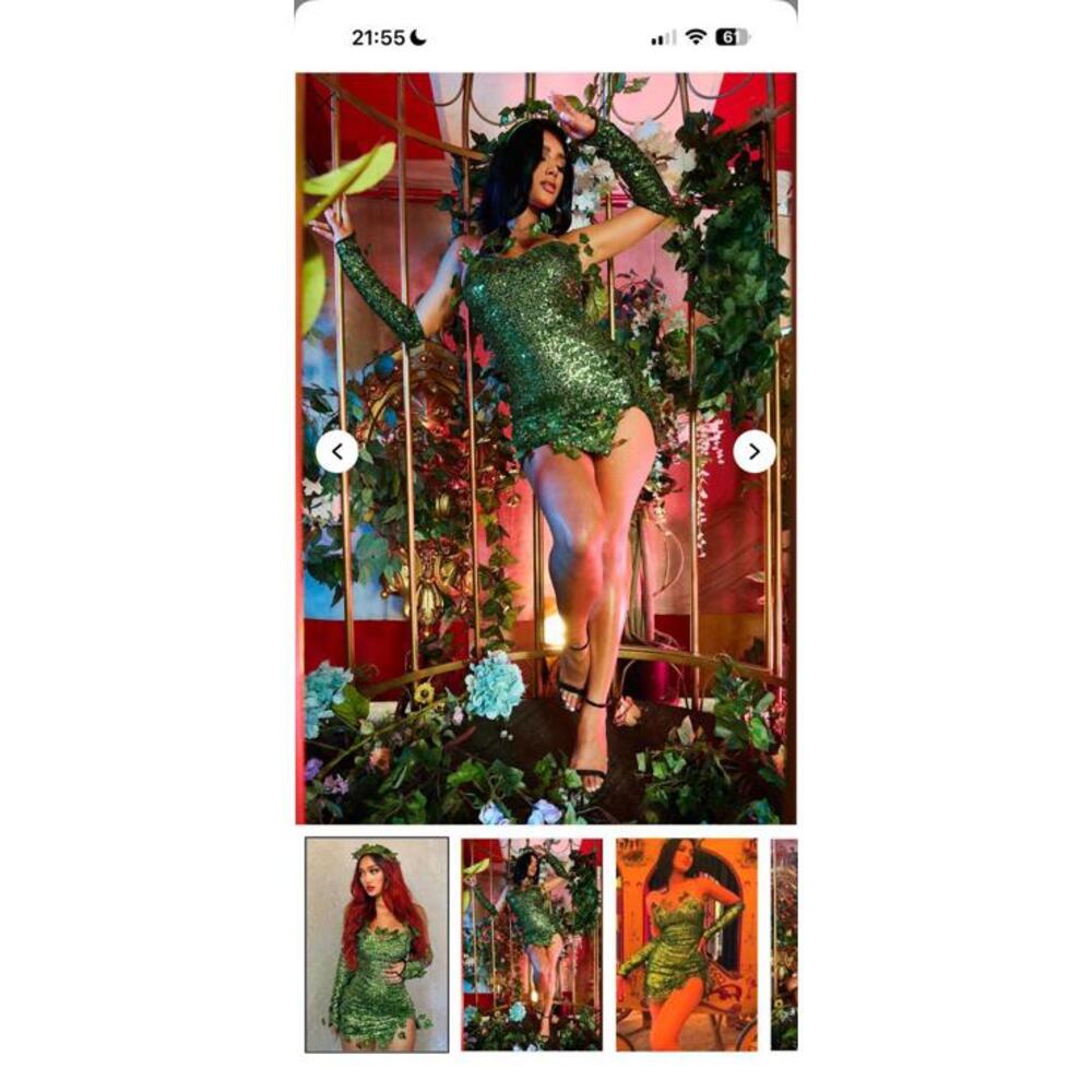 Little Miss Ivy Halloween 3 Piece Costume
Set - Green - Picture 5 of 7